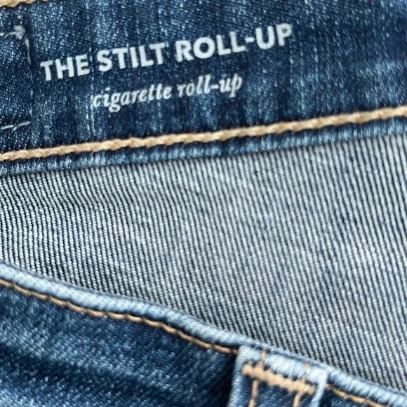 AG Jeans size 25 The Stilt Cigarette Roll-Up, raw hem, great condition - Picture 10 of 10
